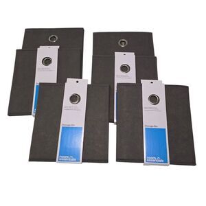 Set Of 6 Room Essentials Charcoal Storage Bins With Metal Ring For Easy Access